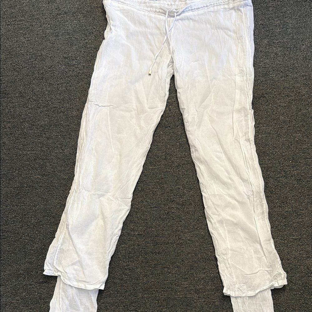 White Linen Pants